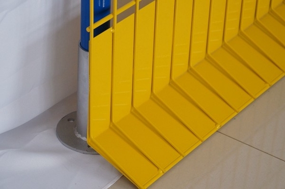 Κίτρινα εμπόδια Combisafe πρόληψης πτώσης χρώματος για τον προσωρινό κατασκευής