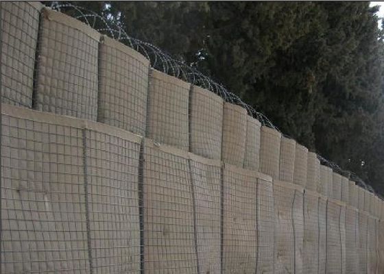 πολυ κυψελοειδής ανακτήσιμος στρατιωτικός τοίχος εμποδίων Hesco