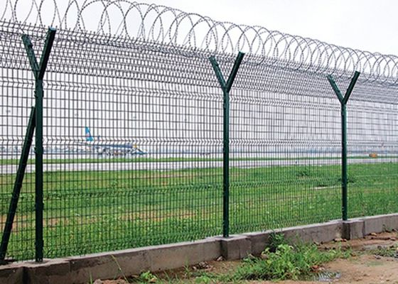 6ft X 9ft Y Αεροδρόμιο Post Ασφάλεια Φράχτης από ανοξείδωτο χάλυβα