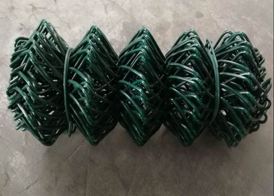 Ομοιόμορφη τρύπα 3mm πλέγματος πράσινος φράκτης συνδέσεων αλυσίδων