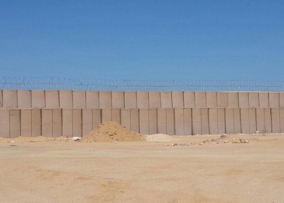 100*100mm γαλβανισμένος αμυντικός τοίχος φυσήματος εμποδίων Hesco