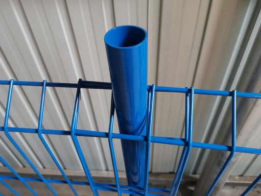 Το μπλε PVC πλέγματος καλωδίων φρακτών προστασίας ακρών χρώματος έντυσε τον προσωρινό