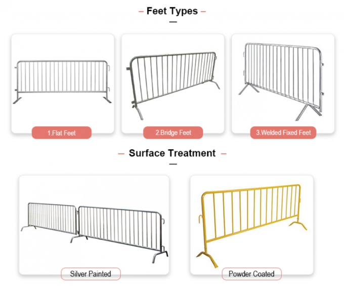 Ατσάλινα Συνέδριο Crash Προσαρμοσμένο Πρόβλημα Ελέγχου Τύπου Μπαρρακίδες 60 ίντσες 1
