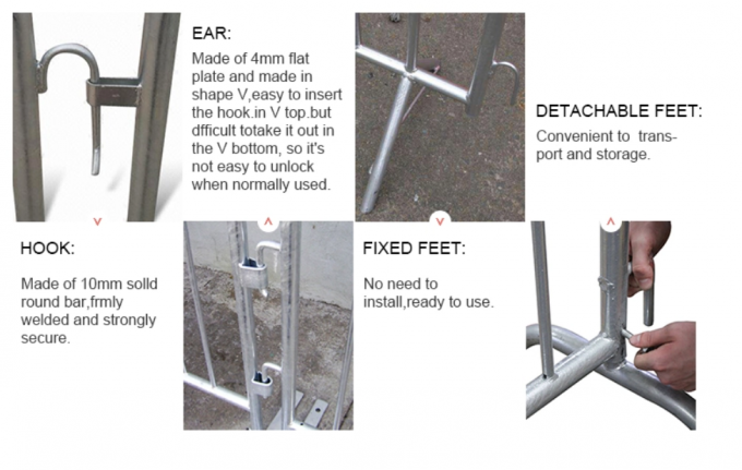 Ατσάλινα Συνέδριο Crash Προσαρμοσμένο Πρόβλημα Ελέγχου Τύπου Μπαρρακίδες 60 ίντσες 2