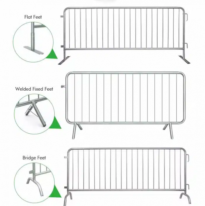Βαρύ φορτίο Ζαλβανισμένα φράγματα από ατσάλι Concert Χαμηλή συντήρηση 8