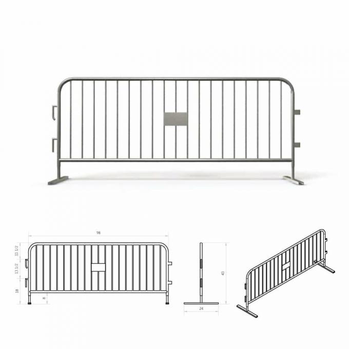 Βαρύ φορτίο Ζαλβανισμένα φράγματα από ατσάλι Concert Χαμηλή συντήρηση 11