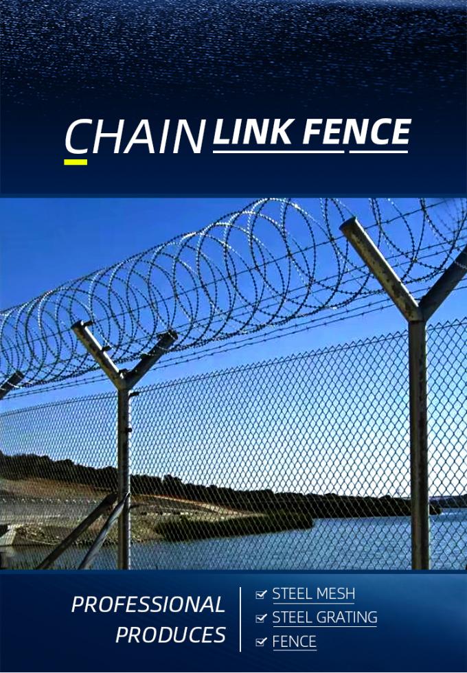 Γαλβανισμένο εν θερμώ αλυσίδα φράχτη από χαλύβδινο σύρμα χαμηλού άνθρακα για αγροτικό χωράφι 2