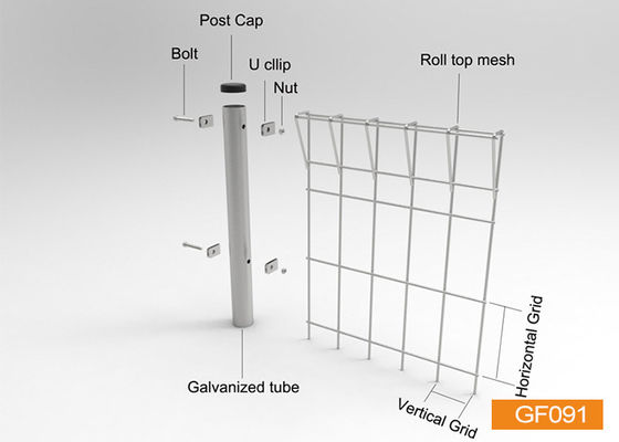 ποιότητας  Roll Top Welded Wire Garden Fence Εργοστάσιο