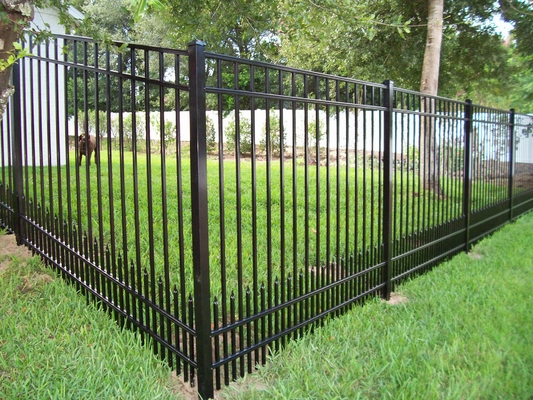 κήπο κτίρια τετραγωνικό σωλήνα μαύρο 25 * 25 * 1,2mm δόρυ κορυφή φράχτη φράχτη αλουμινίου