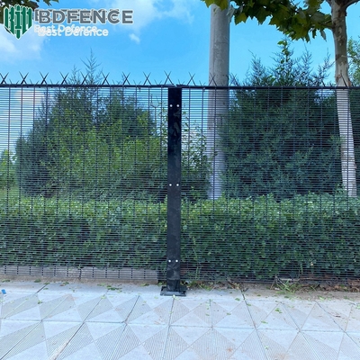 Υψηλή Ασφάλεια 358 Πίνακα Φράχτη Αντιερέθισσης 2m Θερμοθεραπευμένος Κήπος Βίλα Φυλακή Προστασία Ζυγισμένο Σύρμα Μαχαιριού Μεταλλικό 3D μοντελοποίηση
