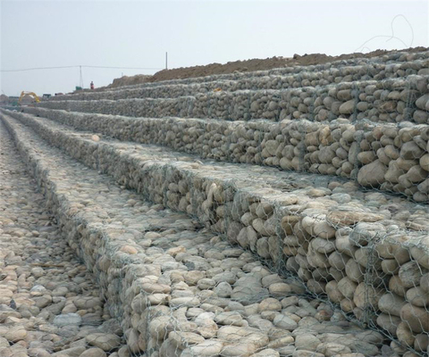 2m X 1m X 0.5m Σύστημα φράχτη Gabion υψηλή αντοχή