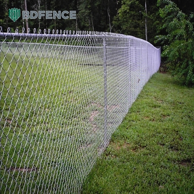 8 Ft Chain Link φράχτης PVC επικαλυμμένο μαύρο βινύλιο κυκλώνα σιδηρούνιου σύρματος πλέγμα μεταλλικό φράχτη για εξωτερικό κήπο φράχτη πάνελ