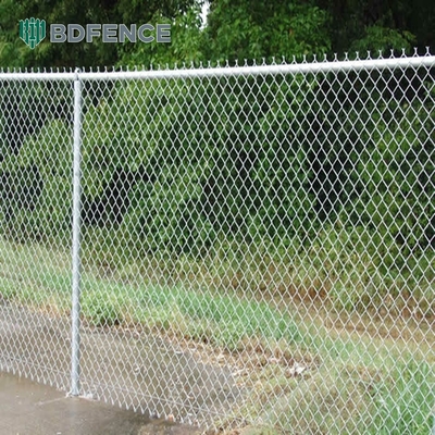 8 Ft Chain Link φράχτης PVC επικαλυμμένο μαύρο βινύλιο κυκλώνα σιδηρούνιου σύρματος πλέγμα μεταλλικό φράχτη για εξωτερικό κήπο φράχτη πάνελ