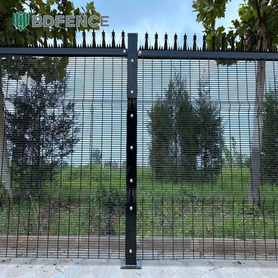 358 Αντιελιγμός Φράχτης με επικάλυψη PVC Οριακό τοίχο Grill Design Καθαρή θέα