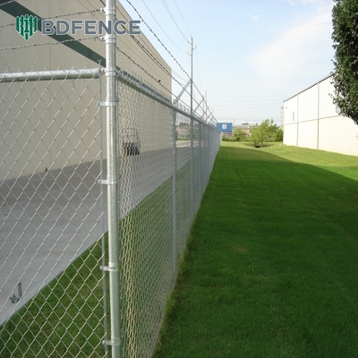 9 10 Γεμίδα 5ft 6ft 7ft 8ft 10ft Powder Coated Galvanized Chain Link Φράχτης
