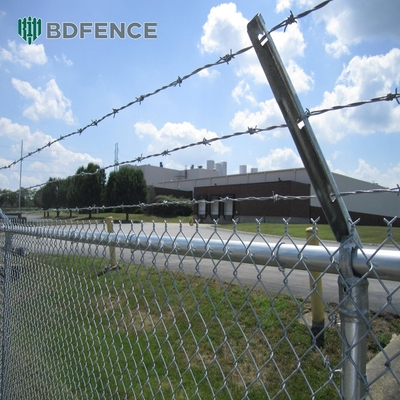 9 10 Γεμίδα 5ft 6ft 7ft 8ft 10ft Powder Coated Galvanized Chain Link Φράχτης