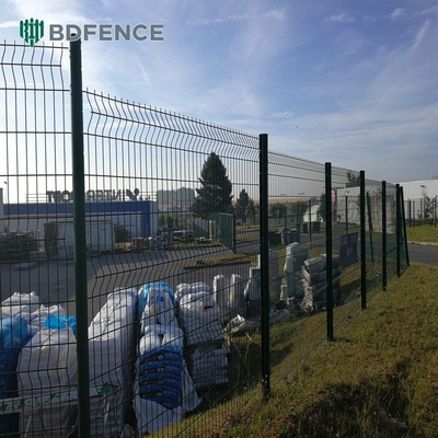 Εύκολη συναρμολόγηση PVC επικαλυμμένο 3d συγκολλημένο σύρμα πλέγμα φράχτη για την ασφάλεια του κήπου