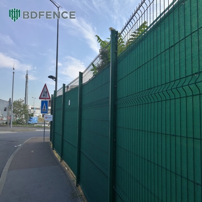 Χύδημα μέταλλο 3d συγκολλημένο πλέγμα συρματόπλεγμα πλέγμα πλέγμα πλέγμα εύκολα συναρμολογείται PVC επικαλυμμένο μαύρο πράσινο χάλυβα σίδηρο γαλβανισμένο φράχτη κήπου