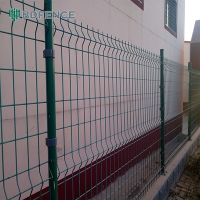 3mm 3d Πίνακες φράχτη επικαλυμμένα όριο πράσινο κήπο Wire Mesh φράχτη με V πτυχές