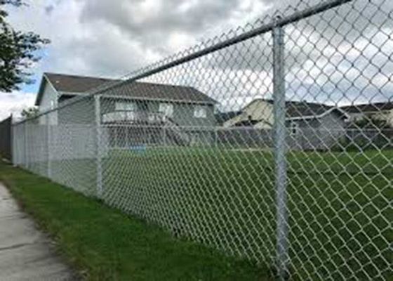 8 Ft Ζυγισμένο PVC Επιστρωμένο Cyclone Wire Mesh Chain Link Fence Roll Για τις Φιλιππίνες