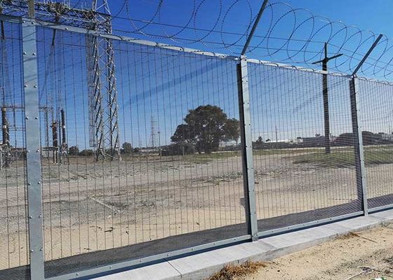 Αντιοξειδωτική φρουρά φρακτών συνδέσεων αλυσίδων κυκλώνων 6 ποδιών ενάντια στους κλέφτες