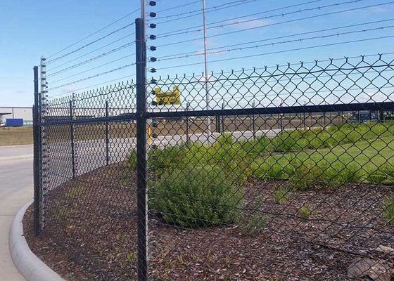 4.5mm μετά το επικάλυψη PVC Ζυγισμένο διαμαντένιο φράχτη αλυσίδα σύνδεσης για το παιχνίδι εργοστάσιο