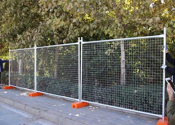 2.1M * 2.4m Αυστραλία Ανασυρόμενο προσωρινό φράχτη τετραγωνική τρύπα