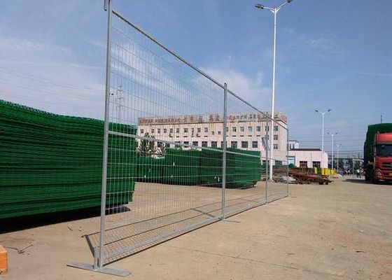 Καυτό βύθιση γαλβανισμένο Καναδά Square Tube κατασκευή φορητό προσωρινό φράχτη