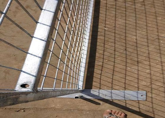 Καυτό βύθιση γαλβανισμένο Καναδά Square Tube κατασκευή φορητό προσωρινό φράχτη
