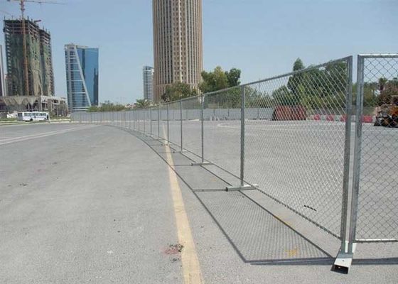 Αμερικάνικος φορητός αλυσοδεμένος προσωρινός φράχτης για εργοτάξιο