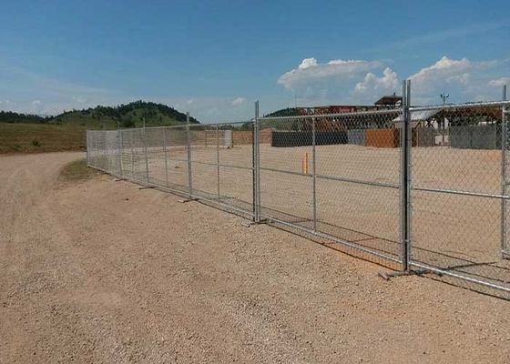 Αμερικάνικος φορητός αλυσοδεμένος προσωρινός φράχτης για εργοτάξιο