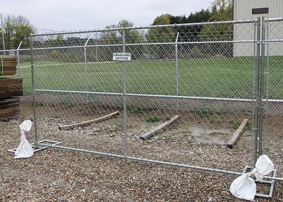 6 καυτός βυθισμένος γαλβανισμένος προσωρινός φράκτης ποδιών ύψους με το σωλήνα πλαισίων 32mm