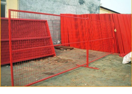 Αμερικανική αγορά πρότυπο 6 X 12 Ft Ζυγισμένα προσωρινά πίνακες φράχτη αλυσίδας σύνδεσης για το εργοτάξιο