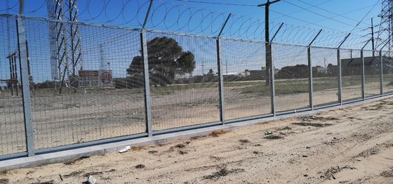 Υψηλής Ασφάλειας Clear View Clearvu Φράχτης 358 Anti Climb Φράχτης για την Αυστραλία Αγορά Clamp Bar 40 x 5mm M8 Cup Square
