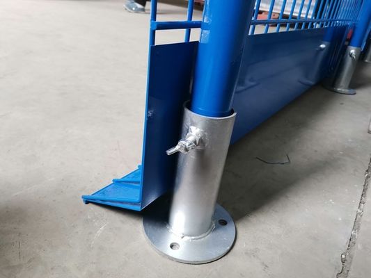 Το γιγαντιαίο μπλε PVC φρακτών έντυσε το φράκτη προστασίας πτώσης 1150*2600mm