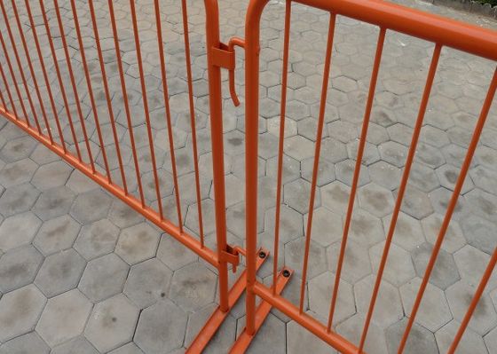 1.8mm πάχος μεταλλικό χάλυβα φορητές οδικές οδικές ασφάλειες πεζοί προσωρινά οδοφράγματα ελέγχου πλήθους για τον έλεγχο της κυκλοφορίας