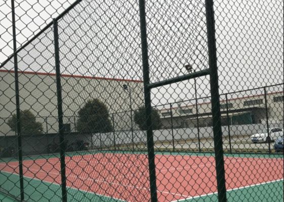 8 ft High X 25 ft Rolls Pvc Coated Diamond Shape Wire Mesh Steel Galvanize Chain Link Fence Το φράχτη είναι κατασκευασμένο από πολυεστέρες.