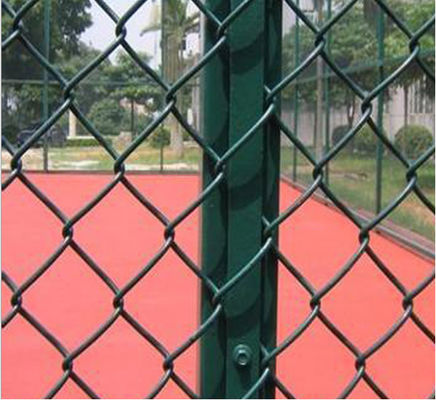 8 ft High X 25 ft Rolls Pvc Coated Diamond Shape Wire Mesh Steel Galvanize Chain Link Fence Το φράχτη είναι κατασκευασμένο από πολυεστέρες.