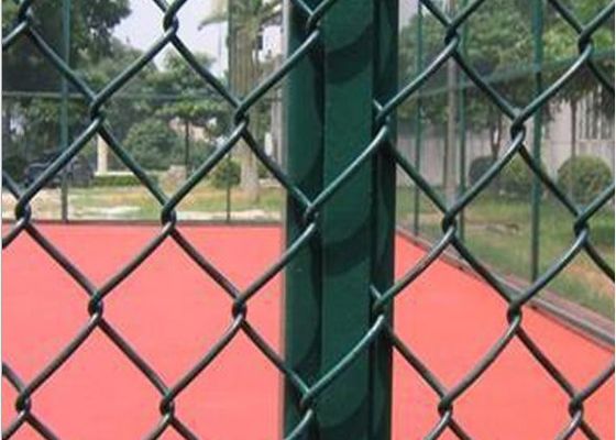 8 ft High X 25 ft Rolls Pvc Coated Diamond Shape Wire Mesh Steel Galvanize Chain Link Fence Το φράχτη είναι κατασκευασμένο από πολυεστέρες.
