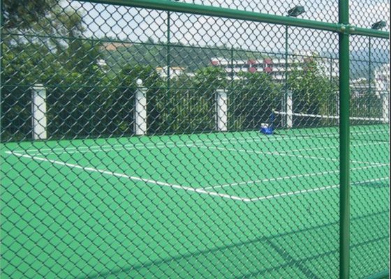8 ft High X 25 ft Rolls Pvc Coated Diamond Shape Wire Mesh Steel Galvanize Chain Link Fence Το φράχτη είναι κατασκευασμένο από πολυεστέρες.