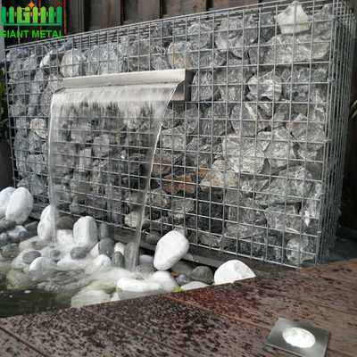 1mx1mx0.3m γαλβανισμένο κιβώτιο Gabion χαλύβδινων συρμάτων ενωμένο στενά