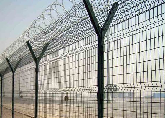 Το Υ διαμόρφωσε το μετα φράκτη ασφαλείας αεροδρομίου ύψους 1030mm με οδοντωτό - καλώδιο