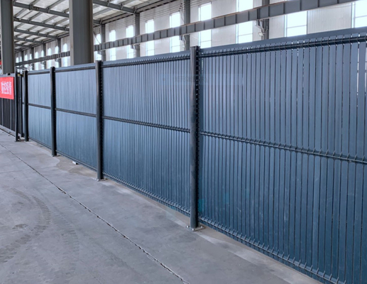 Υψηλής ασφάλειας πρίσμα 3d φράχτης πάνελ pvc επικαλυμμένο με μέταλλο τοίχος φράχτης πάνελ πλαισίου χάλυβα τσιμεντένια 3d δίχτυα οροφή επάνω φράχτη